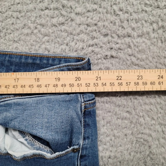 Old Navy Jeans Womens 20 Regular Blue Denim Distressed Rockstar‎ Super Skinny - Picture 10 of 13